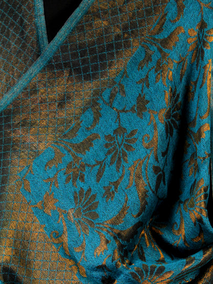 Classic Pashmina Wrap with Royal Brocade and Zari Work (Copy)