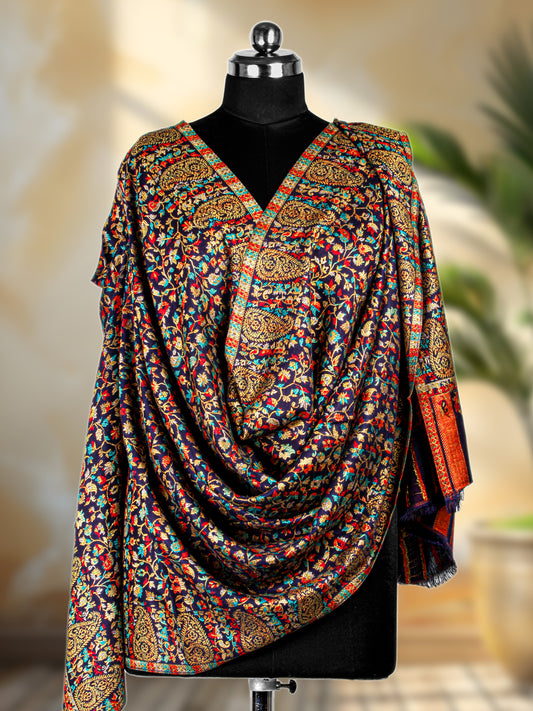 Royal Kashmiri Pashmina Kani Handcrafted Shawl