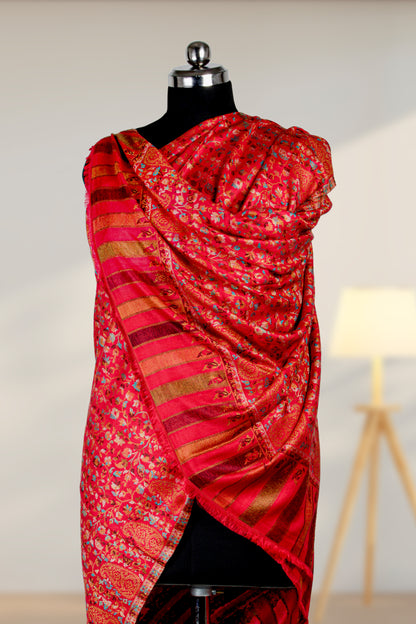 Royal Kashmiri Pashmina Kani Handcrafted Shawl