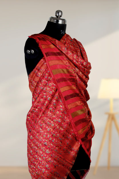 Royal Kashmiri Pashmina Kani Handcrafted Shawl