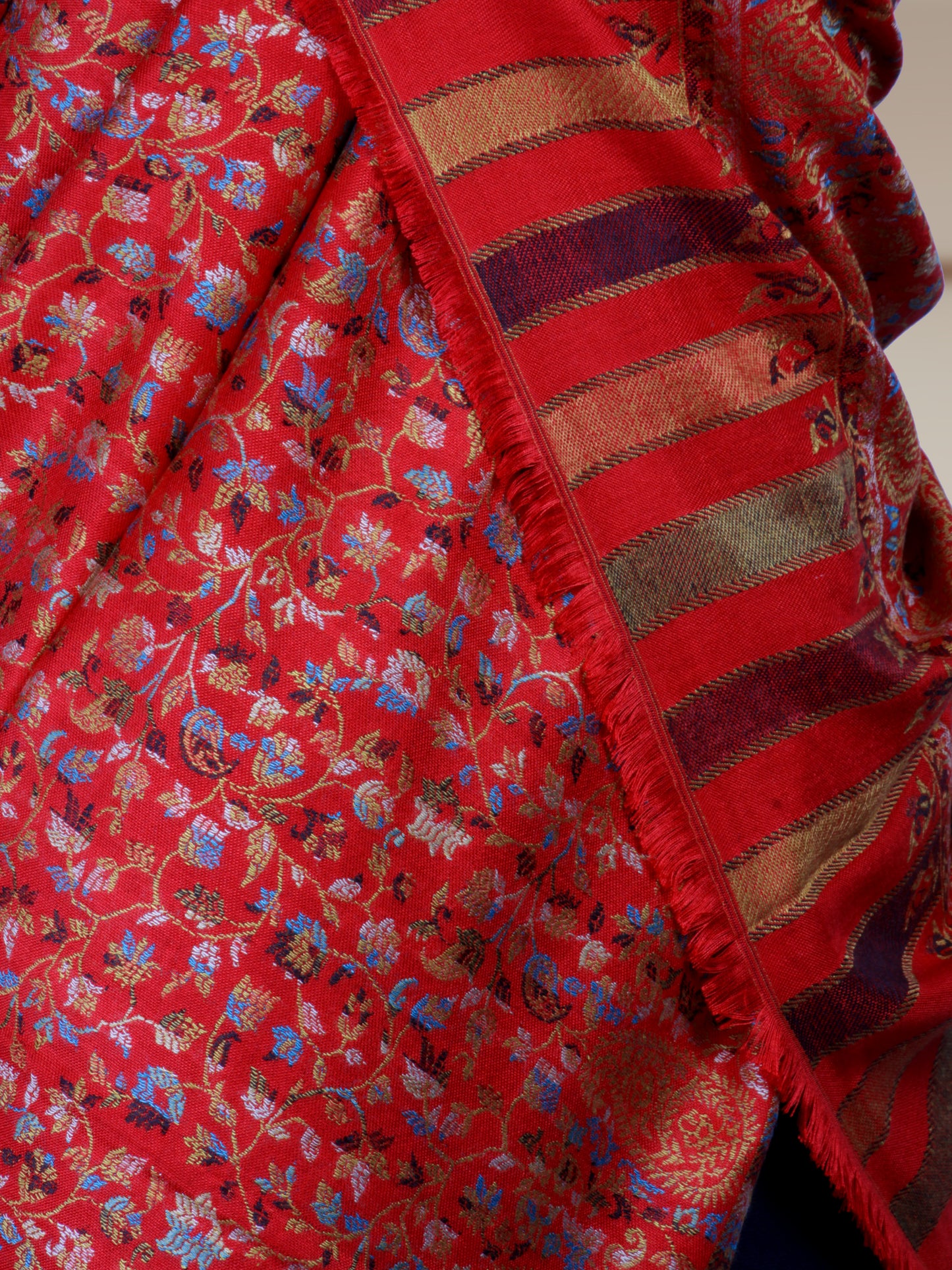 Royal Kashmiri Pashmina Kani Handcrafted Shawl