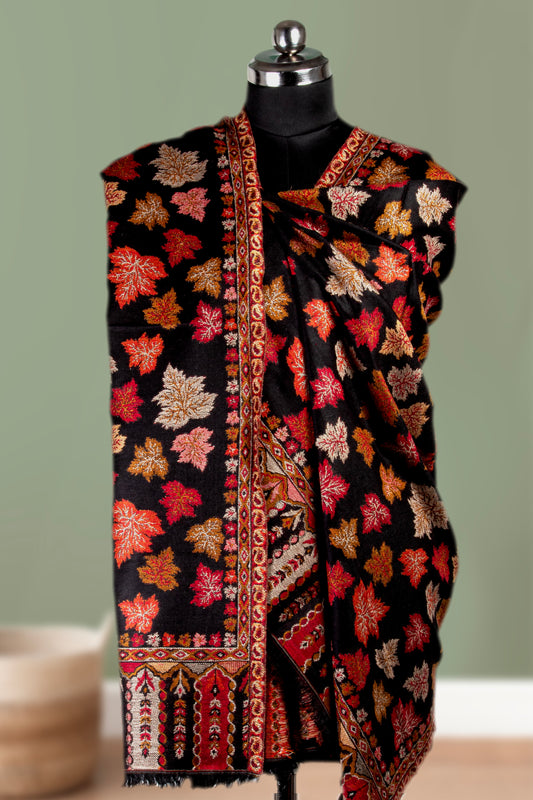 Kashmir’s Hand-Woven Chinar Heritage Shawl