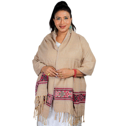 Handwoven Tibetan Shawl from Kashmir – Unique Craftsmanship