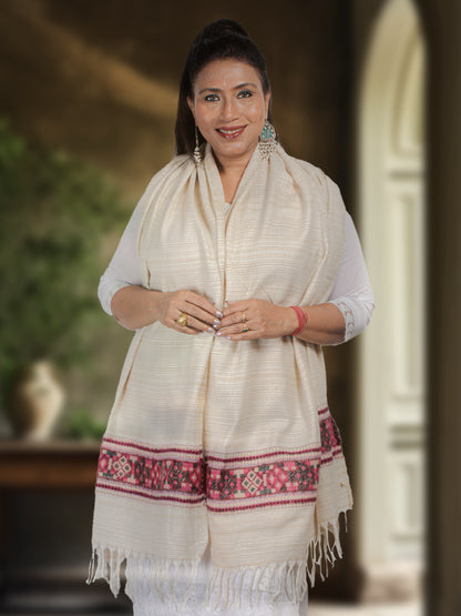 Handwoven Tibetan Shawl from Kashmir – Unique Craftsmanship