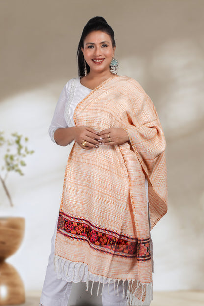 Handwoven Tibetan Shawl from Kashmir – Unique Craftsmanship