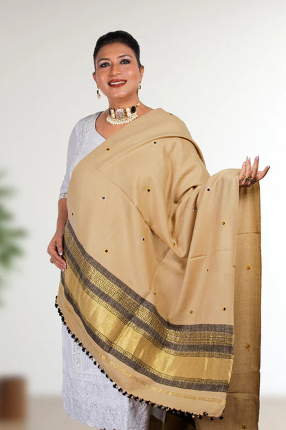 Lagdi Patta Shawl – Hand-Embroidered Kashmiri Wool Shawl | Lohri Combo Offer (Pack of 3)