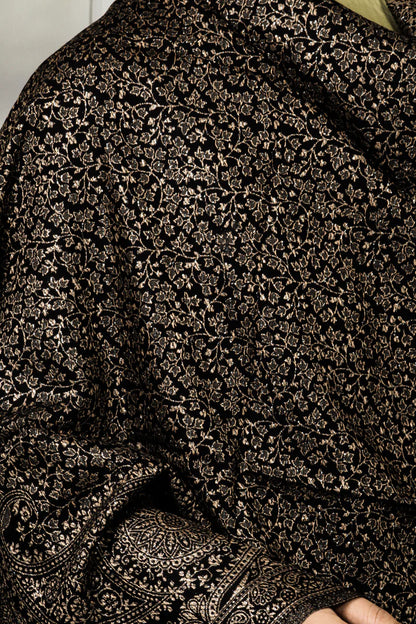 Luxury Zari Handcrafted Pashmina Shawl Combo Set.