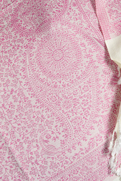 Self Zari Shawl – Handmade Kashmiri Pashmina with Elegant Self Zari Embroidery