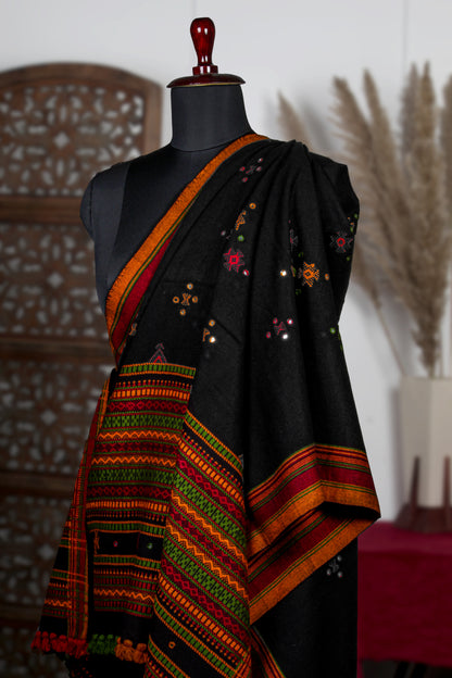 Elevate Your Style: Hand-Embroidered Kutch Shawl