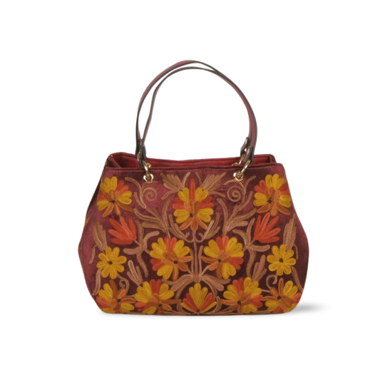 Kashmiri Bloom Hand Embroidered Bag