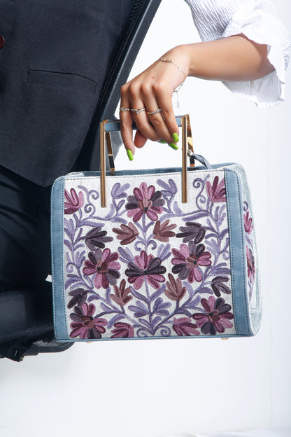 Floral Delight: Hand Embroidery Handbag Collection