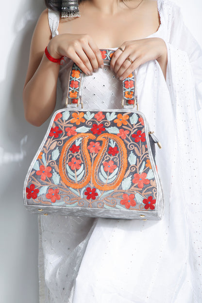 Enchanted Garden: Hand Embroidery Handbag