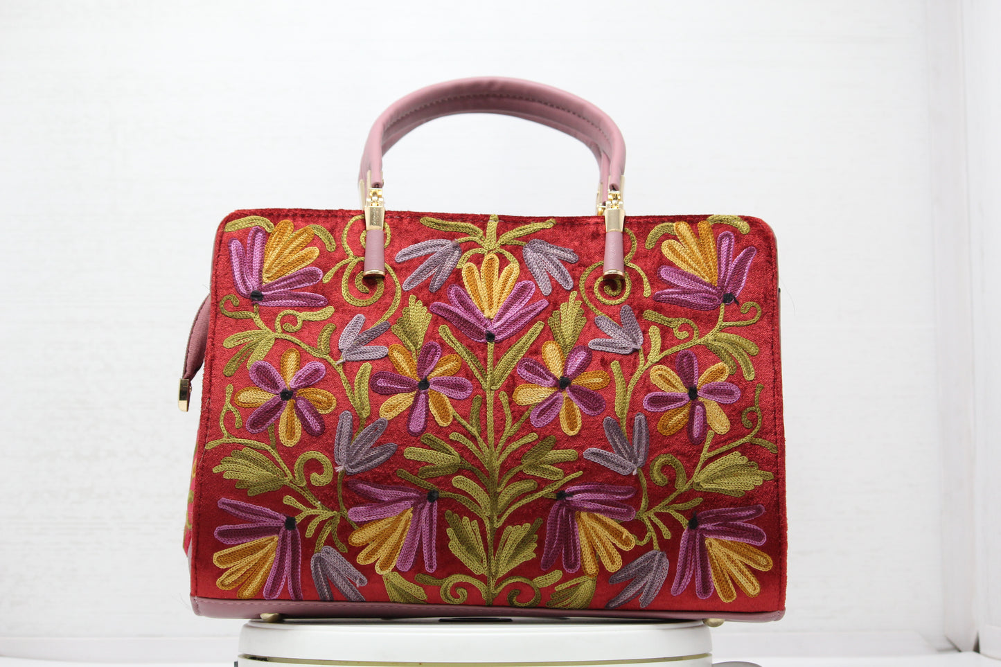 Stitch & Bloom Embroidered Handbag