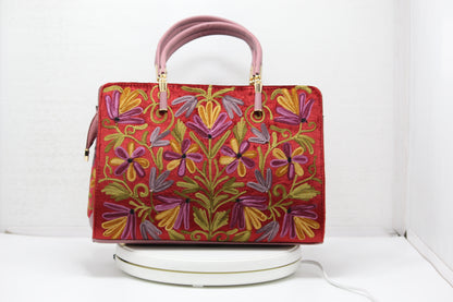 Stitch & Bloom Embroidered Handbag