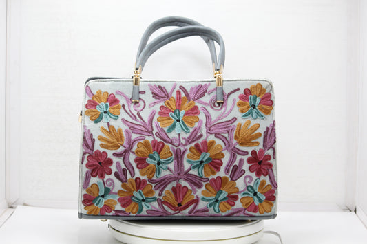 Threaded Elegance Embroidered Handbag