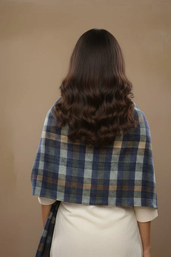 Multicolor Check Stole – Classic Pattern with Elegant Finish