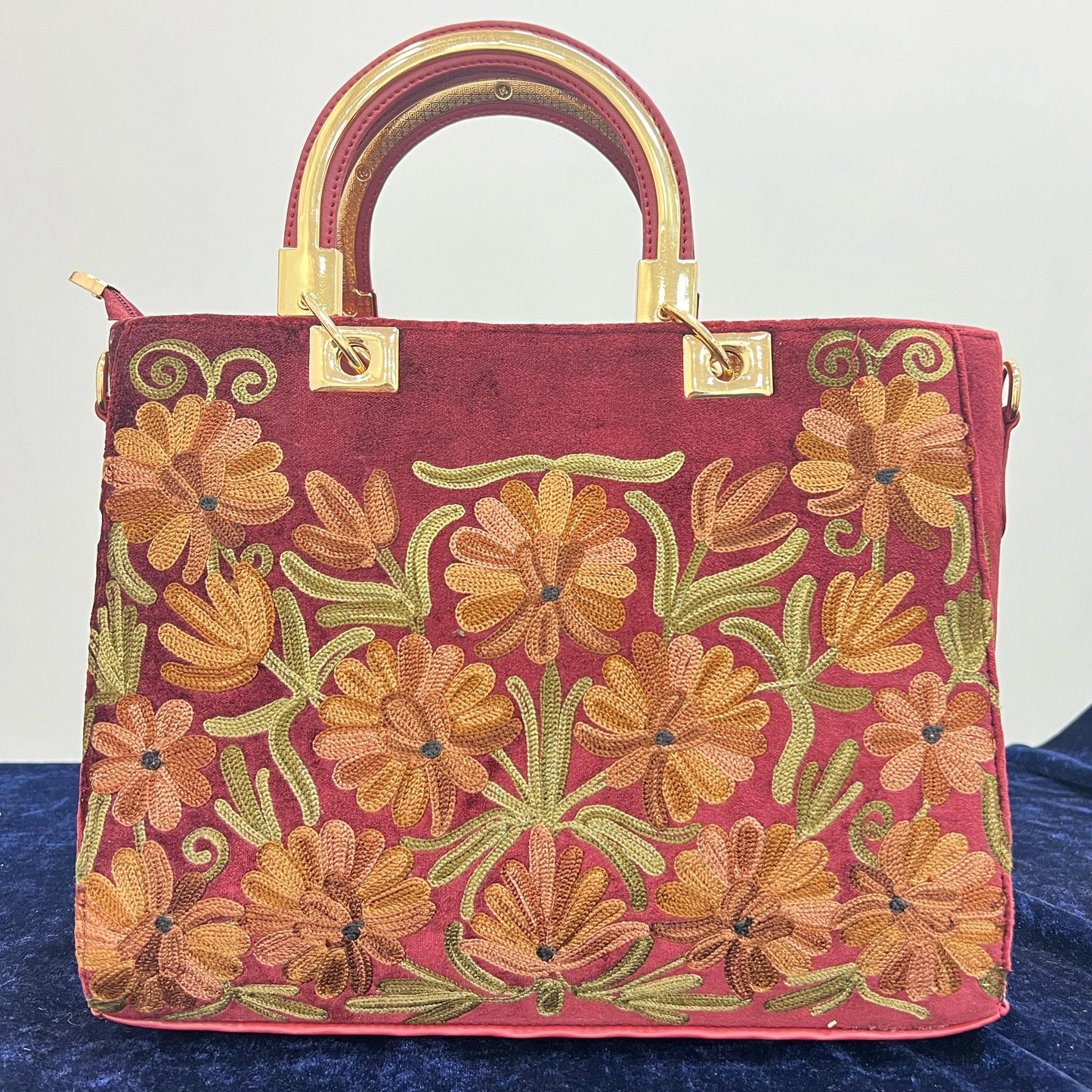 Exclusive Crafted Woman Handbag with Kashmiri Hand Embroidery