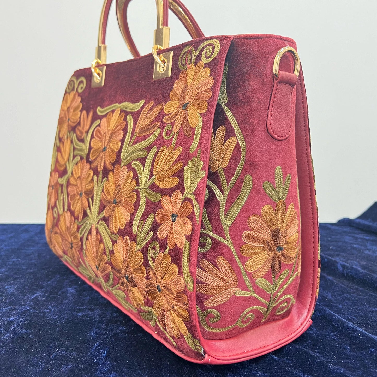 Exclusive Crafted Woman Handbag with Kashmiri Hand Embroidery