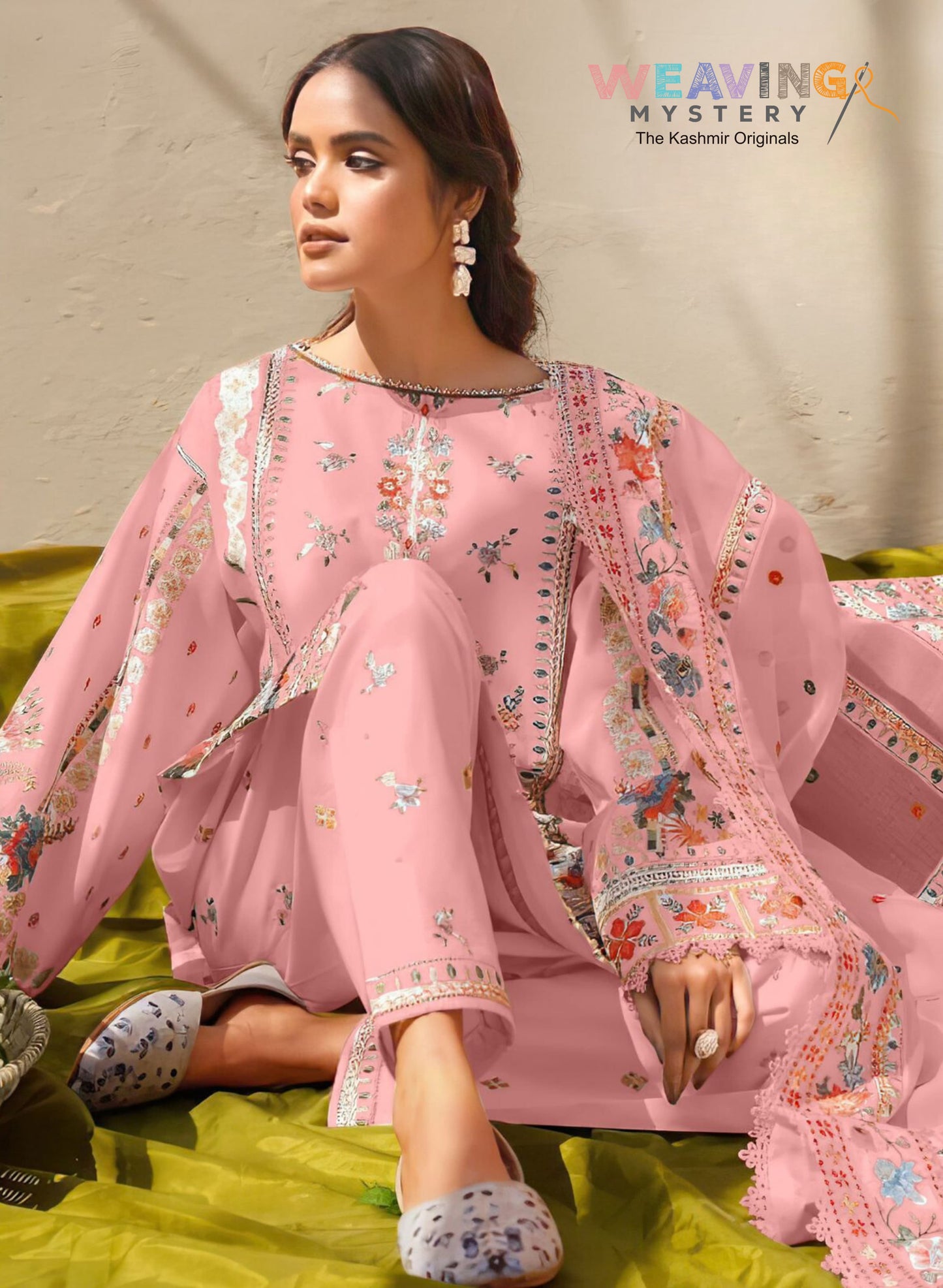 Pakistani Ensemble 3 Pc Heavy Embroidery Suit