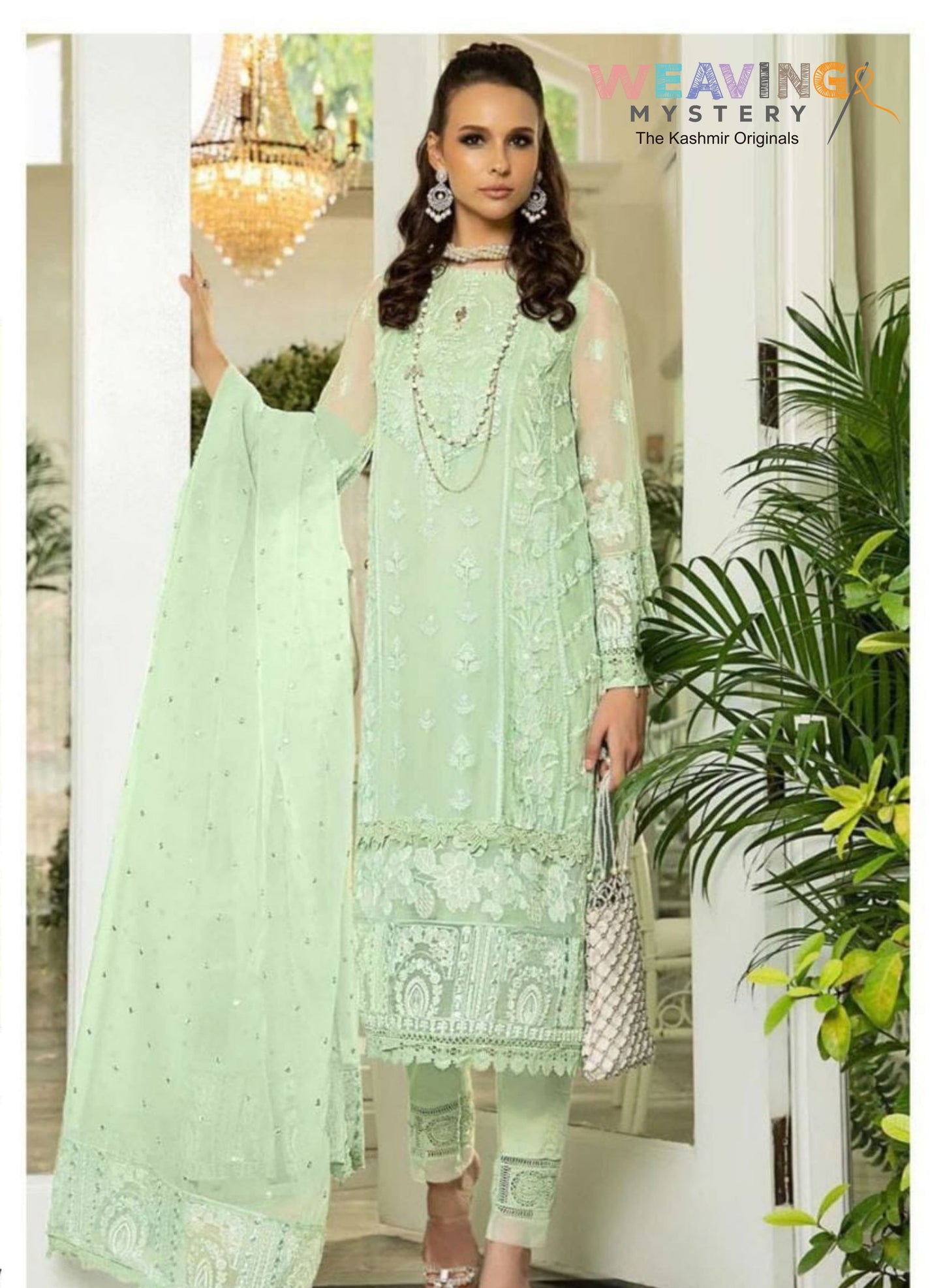 Noor Jahan Organza Woman Suit 3 pcs