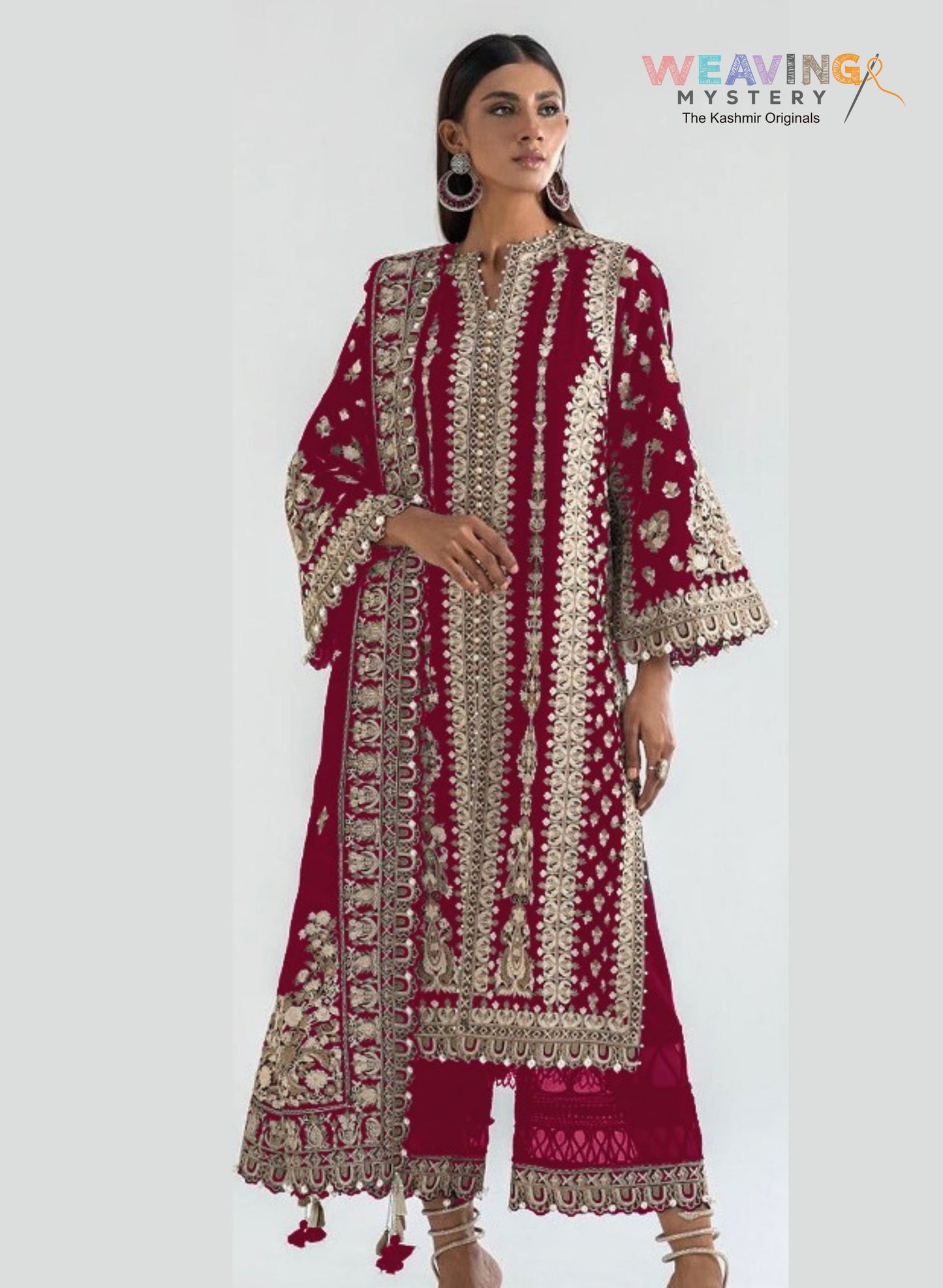 Reyonce Ensemble: Cotton Elegance Unstiched Suit 3 Pc