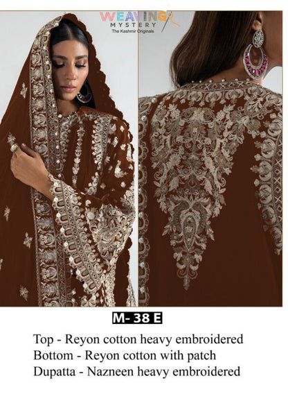 Royal Rayon Ensemble Cotton Elegance Unstiched Suit 3 Pc