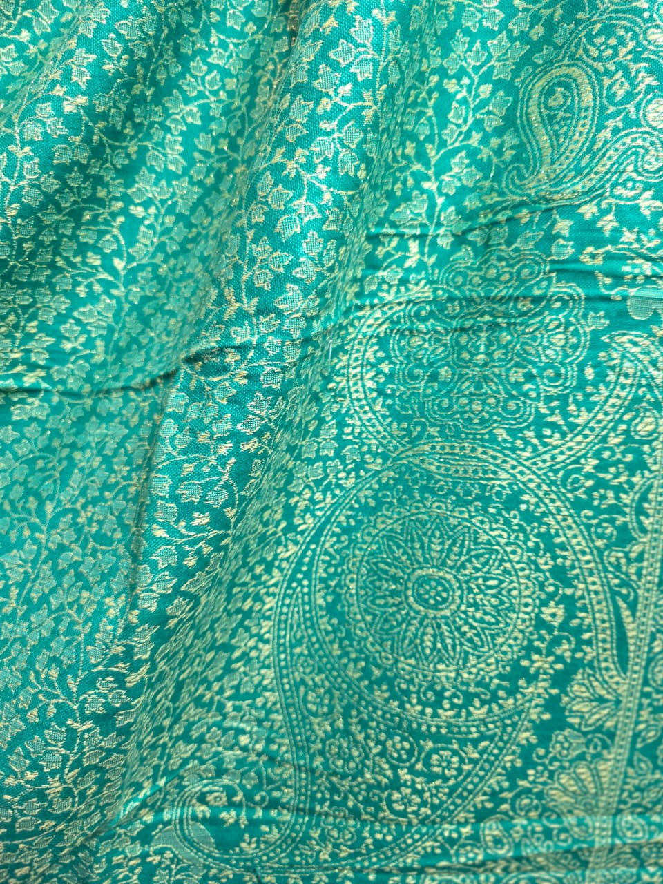 Teal Green Zari Shawl – Elegant, Festive & Timeless for women.