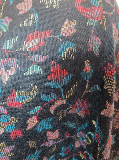 Black Kani Shawl – Luxurious Handwoven Kashmiri Masterpiece