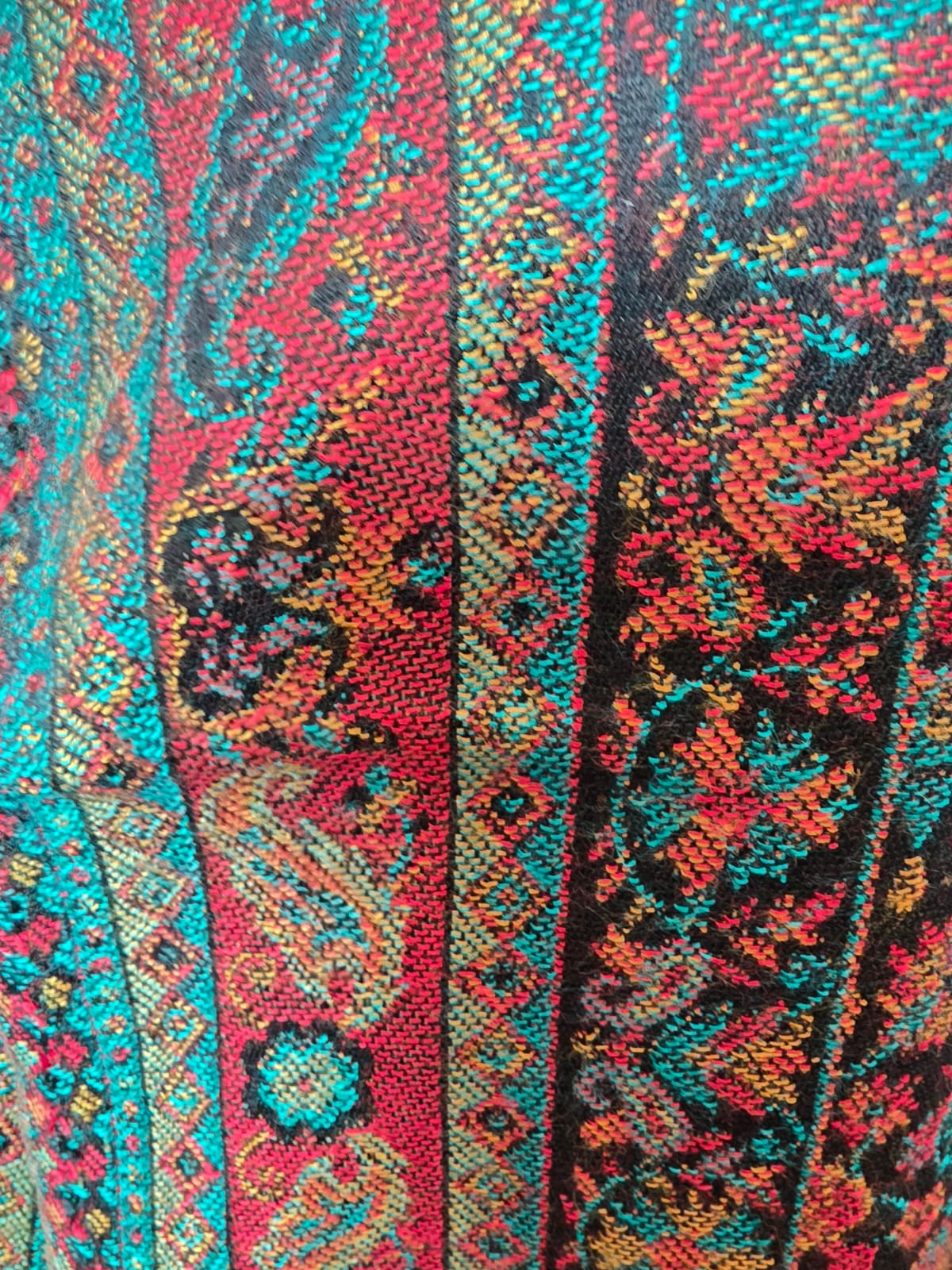 Black Kani Shawl – Authentic Handwoven Kashmiri Elegance