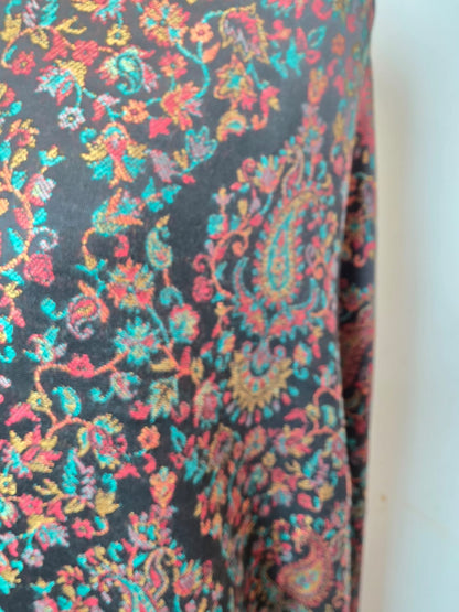 Black Kani Shawl – Authentic Handwoven Kashmiri Elegance