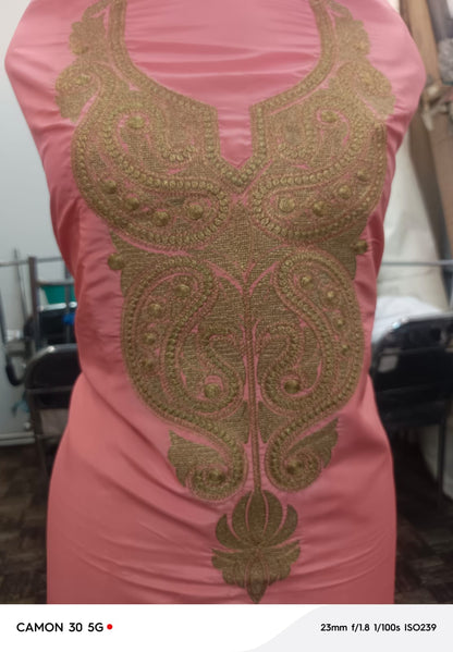 Women’s Premium Pink Zari Silk Suit | Refined Radiance Collection