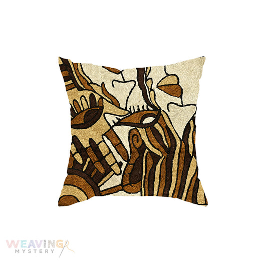 Crafted with Nature Hand Embroidery Cushion Cover Set OF 5PCS