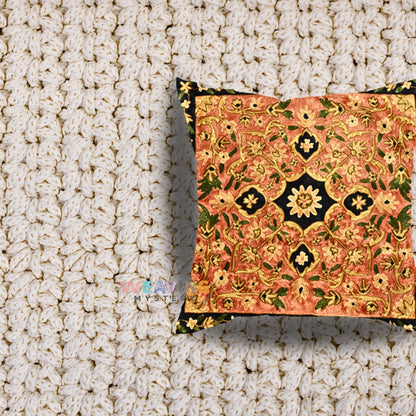 Kashmiri Hand Embroidery Cushion Cover Set OF 5PCS
