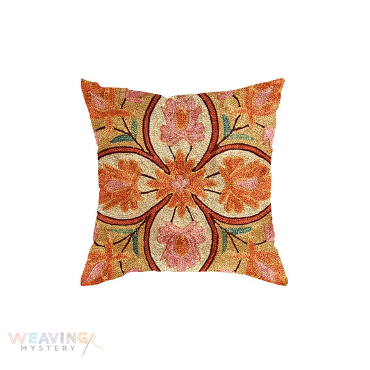 Premium Hand Embroidery Floral Cushion Cover Set OF 5PCS