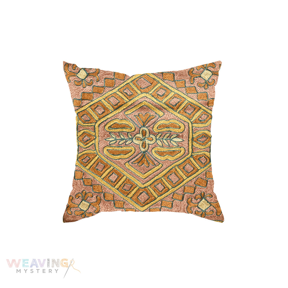 Kashmiri Purely Crafted Hand Embroidery Cushion Covers Set OF 5PCS