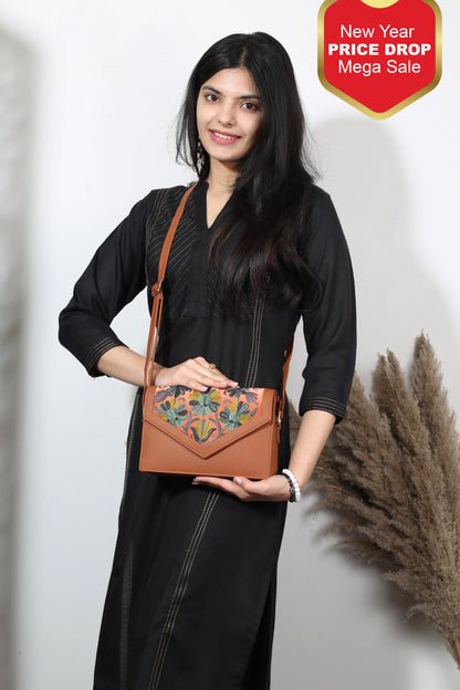 Hand-Embroidered Sling Bag | A Fusion of Art and Fashion