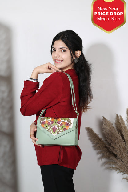 Designer Hand-Embroidered Sling Bag | Elegant Craftsmanship