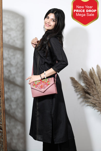 Kashmiri Bloom Sling Bag – Embroidered to Perfection