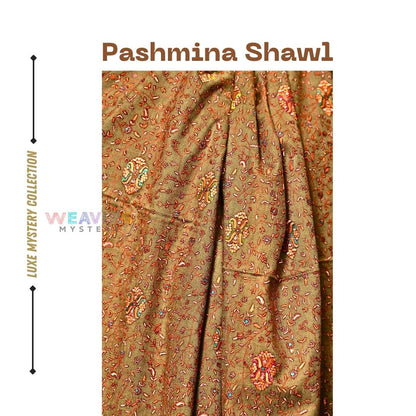 Pure Kashmiri Pashmina Shawl (Brown)