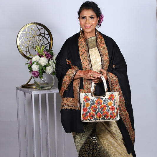 Woven with Love, Kashmiri, a Treasured Hand-Embroidered Shawls Piece
