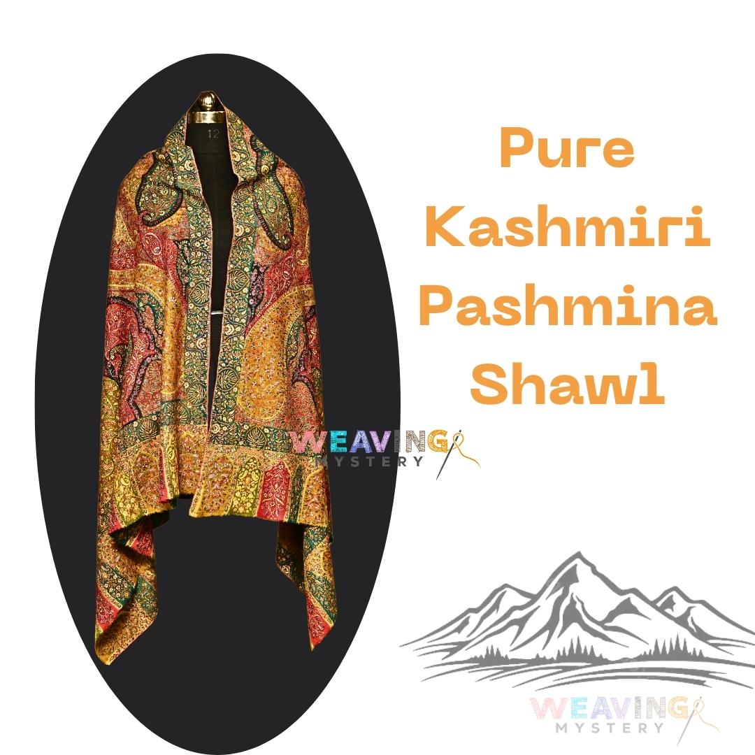 Handmade Pashmina Shawl Kalamkari Jama