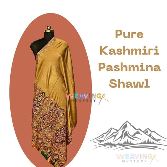 Big Palla With Hand Embroidery Pashmina Shawl