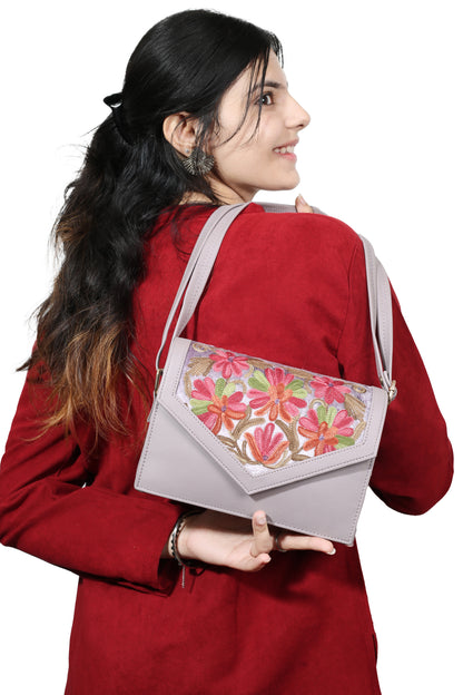 Premium Handcrafted Sling Bag with Intricate Embroidery