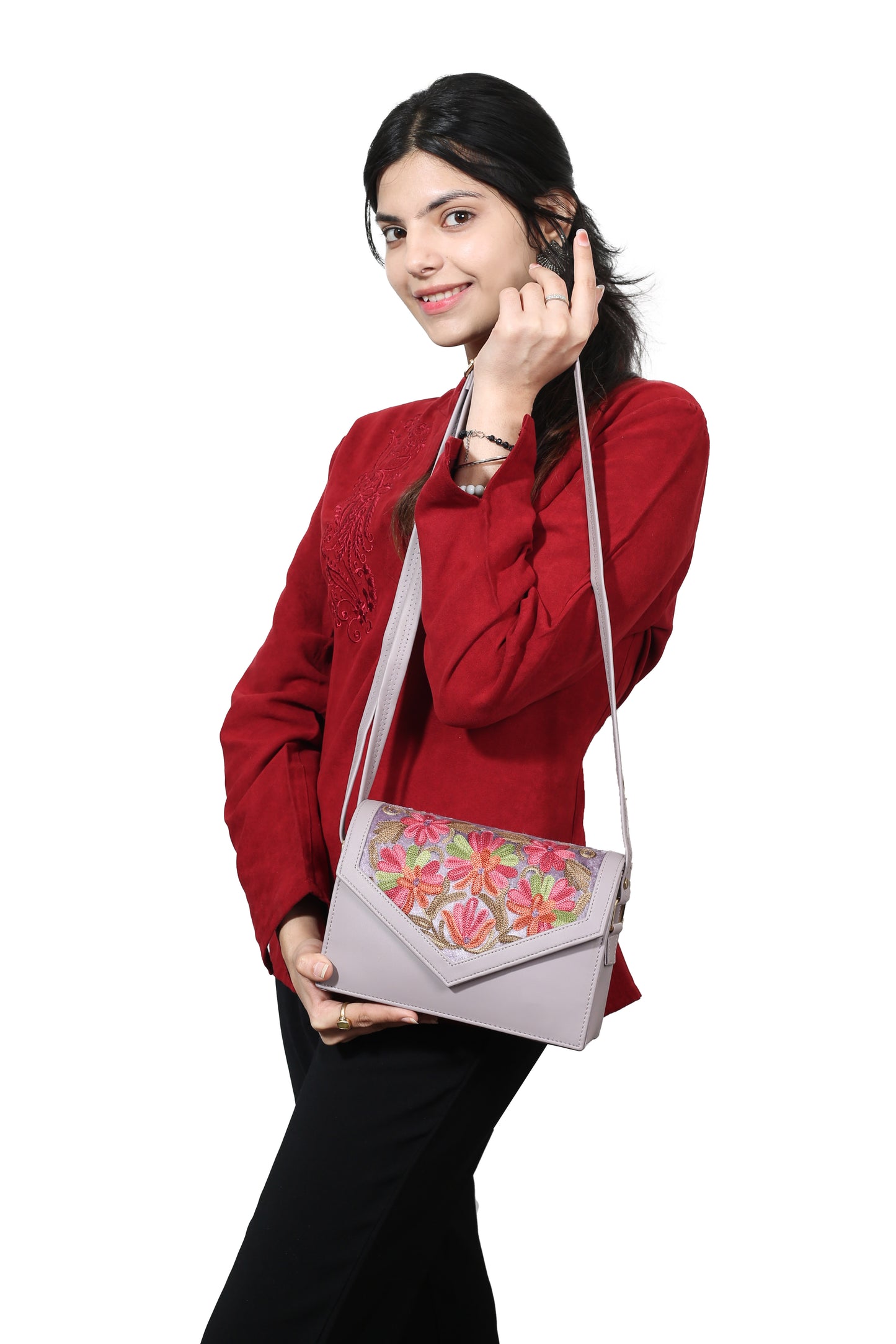 Exquisite Hand-Embroidered Sling Bag | Perfect for Any Occasion